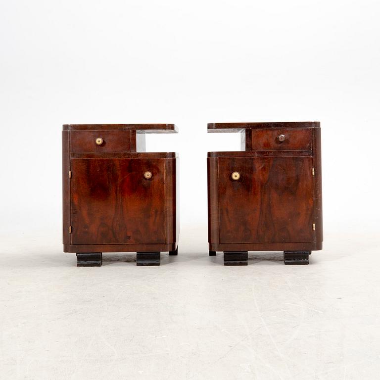 Sängbord ett par Art Deco 1900-talets första hälft.