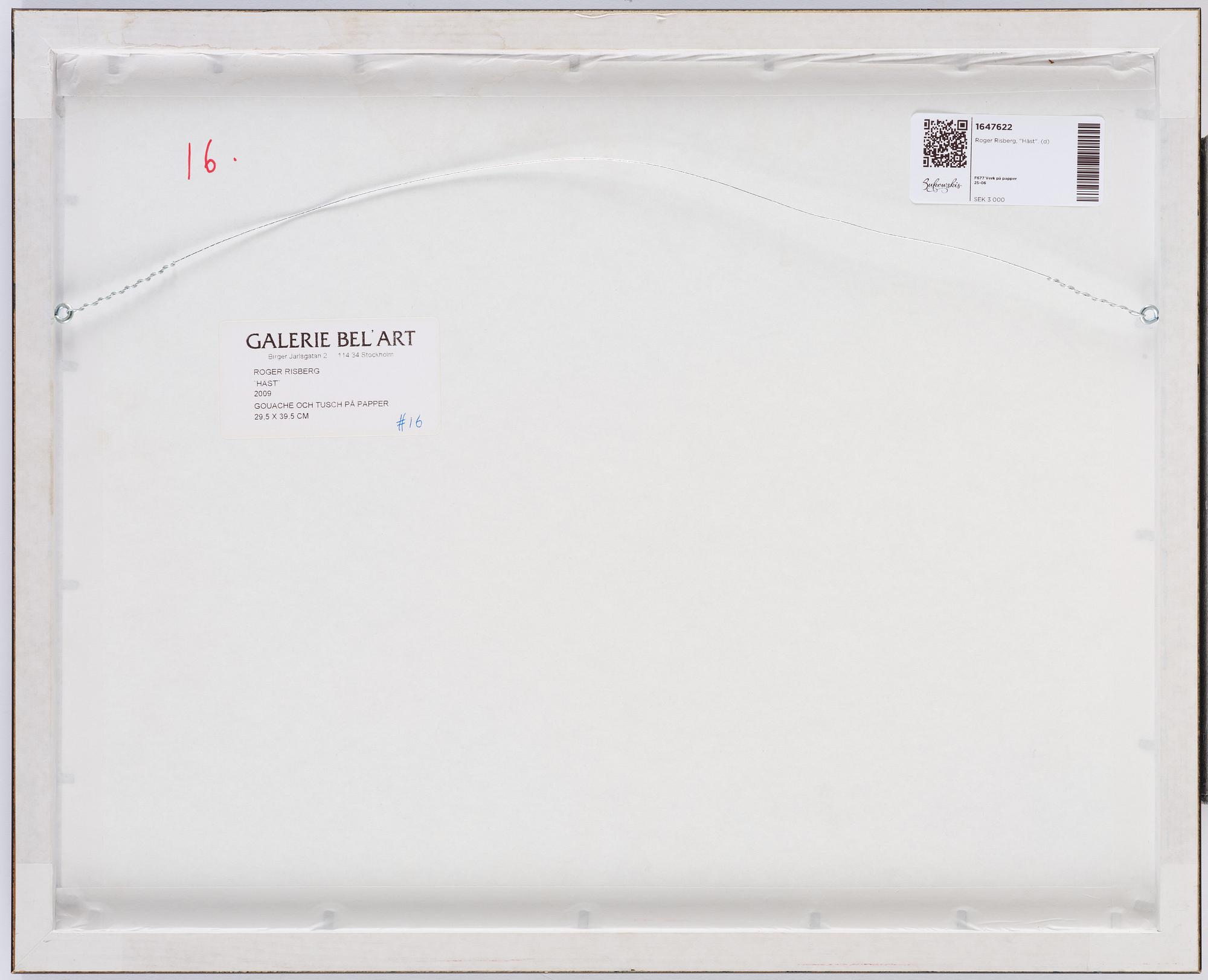 Roger Risberg, "Häst".