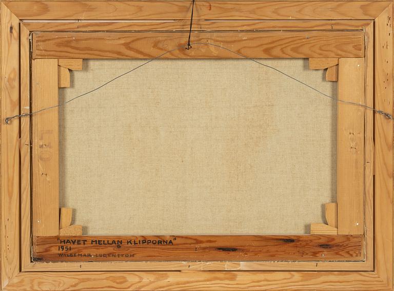 Waldemar Lorentzon, olja på duk, signerad, daterad a tergo 1951.