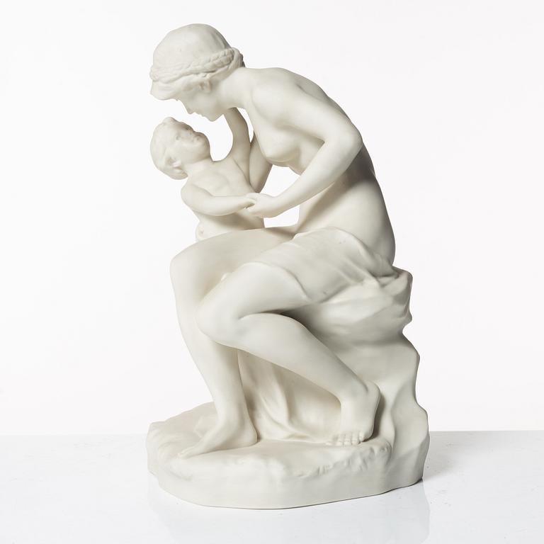 Figurin, parian, troligen Gustavsberg, 1906-26.