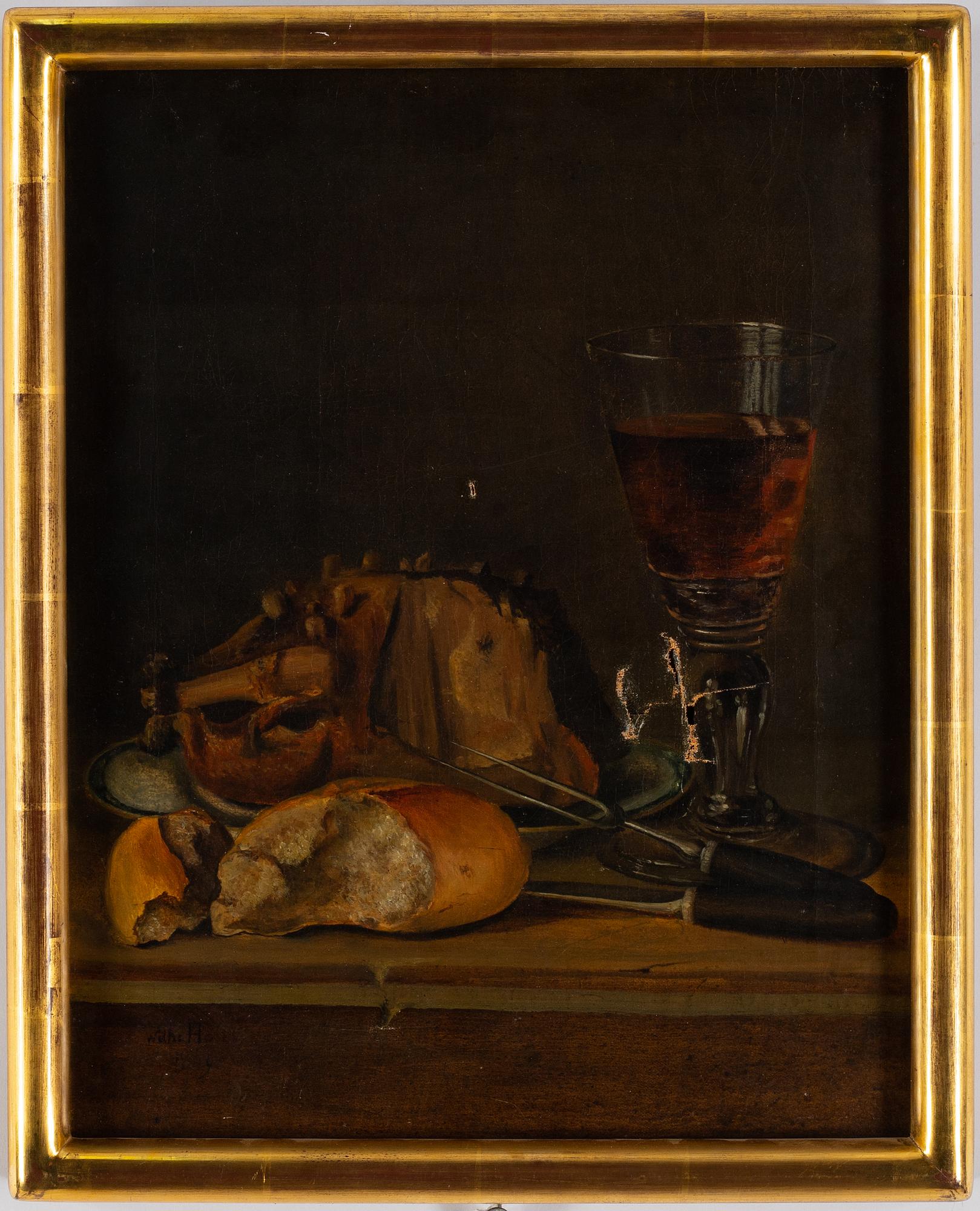 Lorens Wilhelm Holm, oil on canvas, signed and dated 1849.