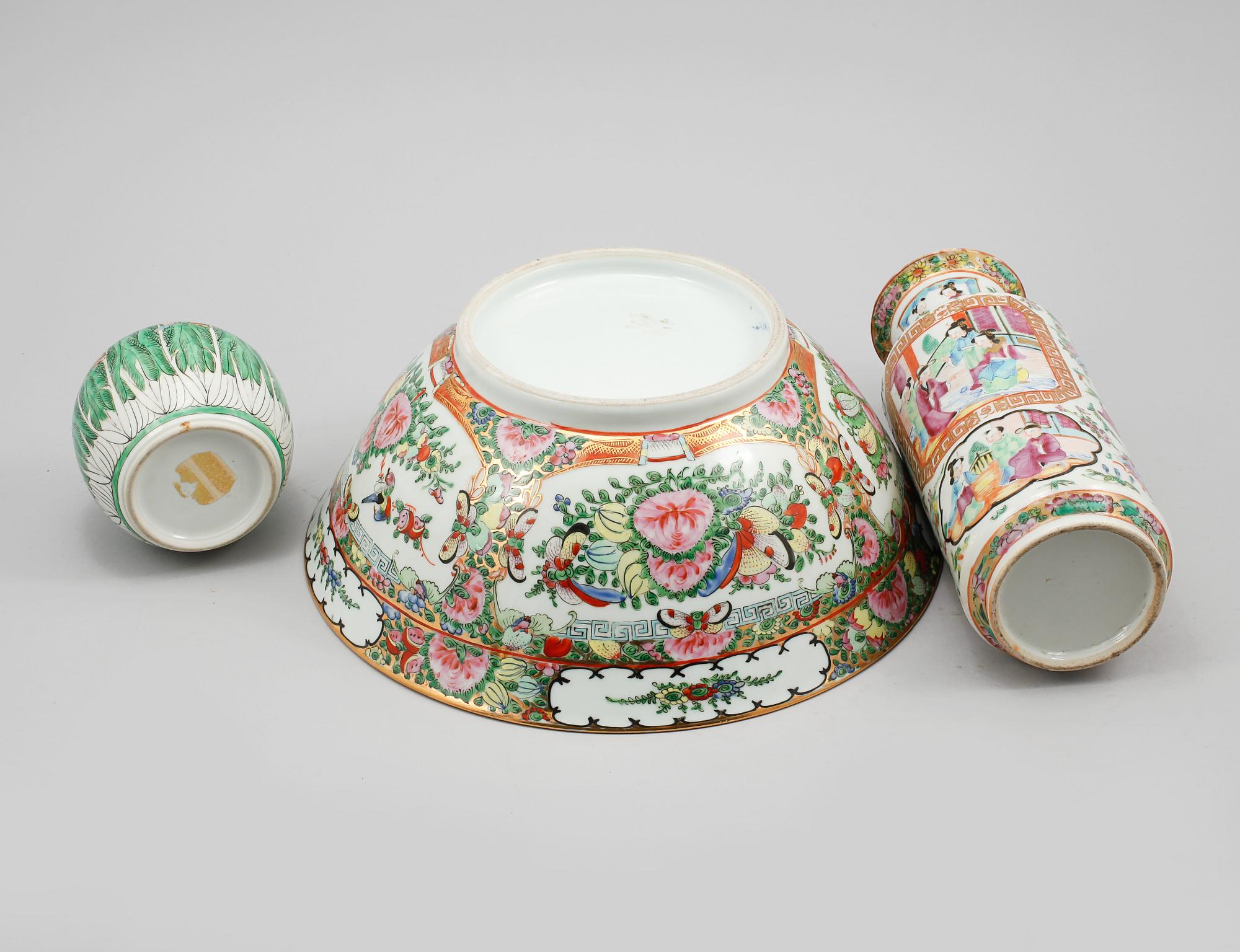 PARTI PORSLIN, 3 delar, Kina, 1900-tal.