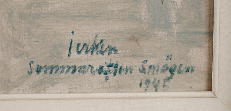 ERIK JERKEN, olja på duk, signerad och daterad 1945.