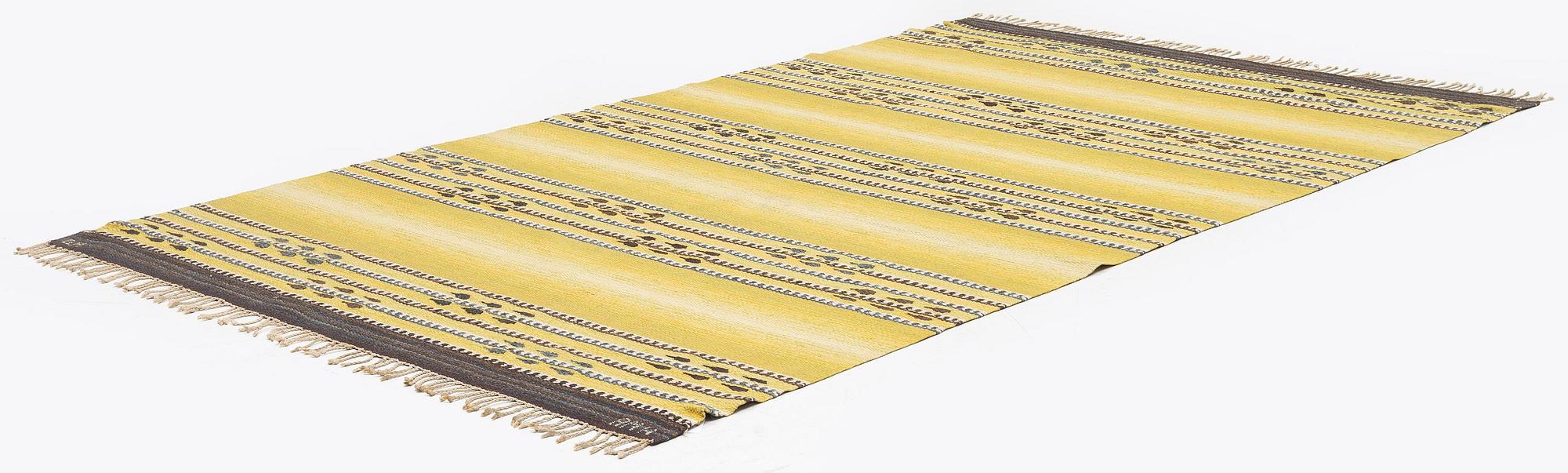 Anna Maria Hoke, a carpet, tapestry weave, c. 267 x 160 cm, signed GH AMH.