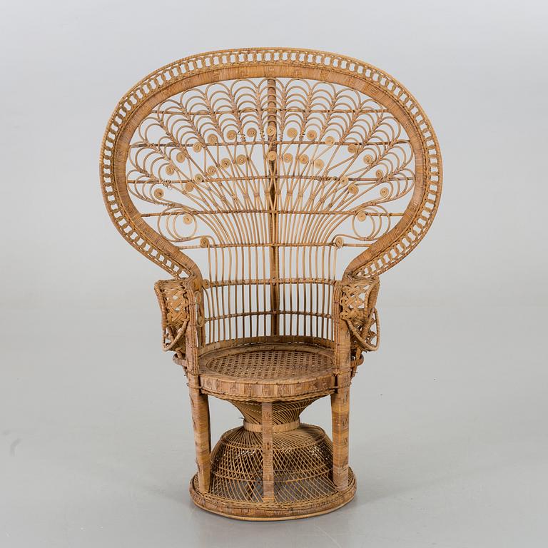 a rattan chair, late 20th century,