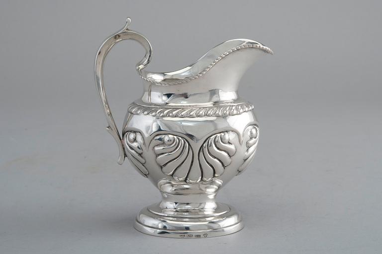 A CREAMER, silver. Roland Mellin Helsinki 1838. Height 12 cm, weight 132 g.