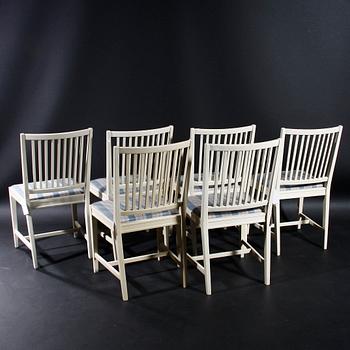 MATGRUPP, 7 delar, gustaviansk stil, 1900-talets andra hälft.