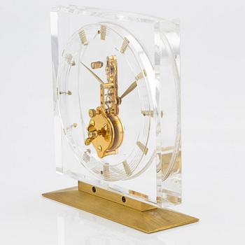 Jaeger-LeCoultre, desk clock, 15 x 13 x 4.5 cm.
