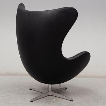 ARNE JACOBSEN, an 'Egg chair' easy chair, designed for Fritz Hansen, Denmark.