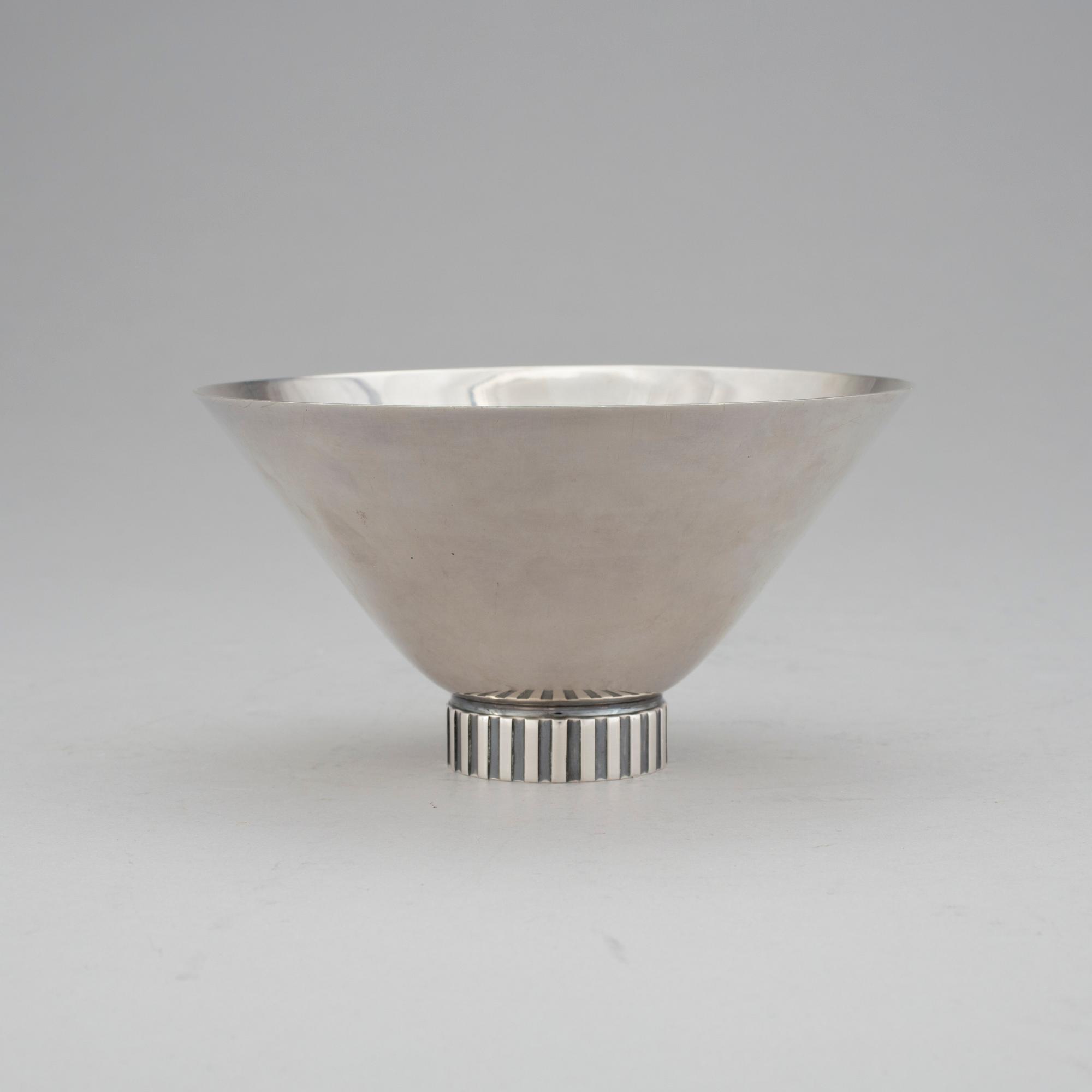 COHR & CO, Danmark. Skål, sterlingsilver, före 1987. Vikt ca 180 gram.