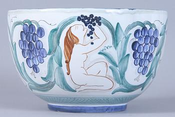 SKÅL, flintgods, Ilse Claesson, Rörstrand 1933.
