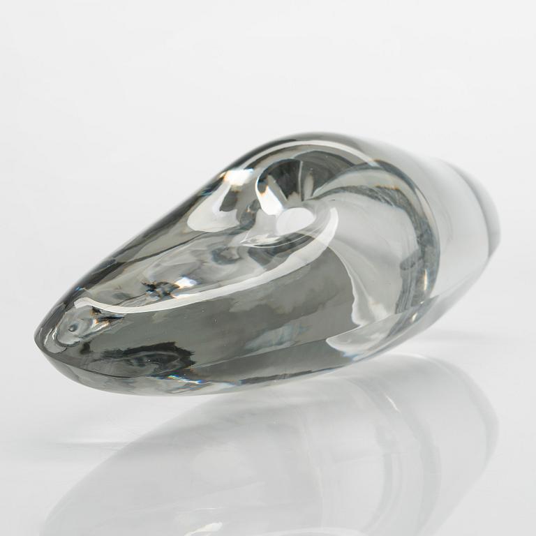 Timo Sarpaneva, an 'Orchid' glass sculpture, signed Timo Sarpaneva Iittala -56.