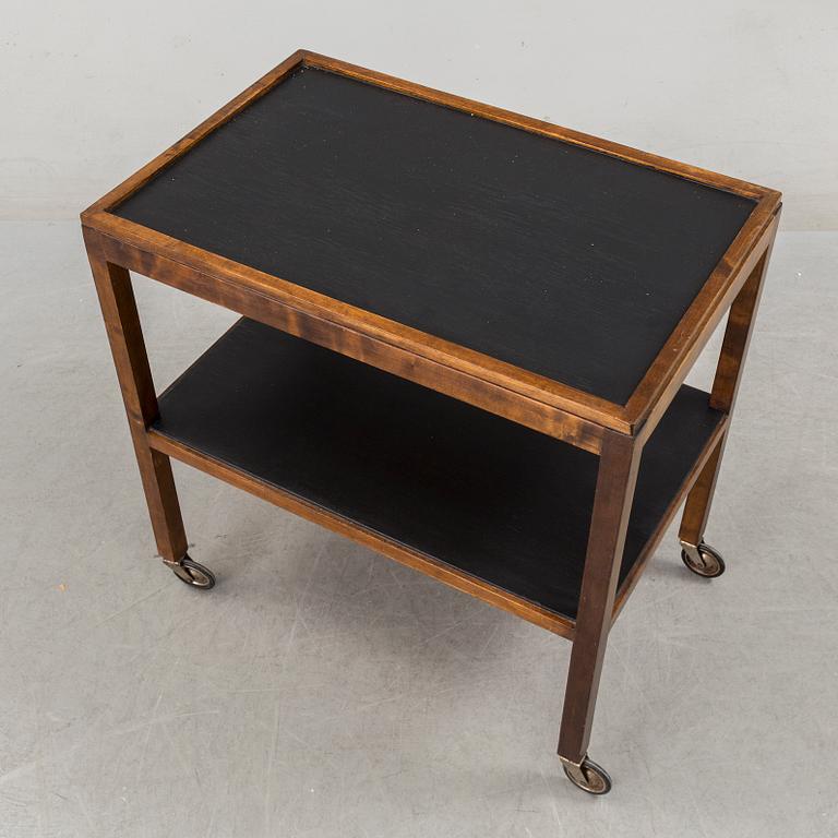 a serving trolley from the middle of the 20th century.