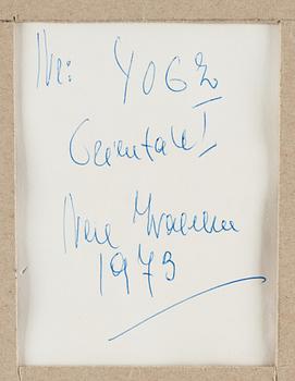 NELL WALDEN, gouche på papper, signerad och daterad -73.