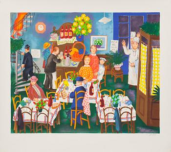 LENNART JIRLOW, färglitografi, signerad och numrerad, 1087/1999,