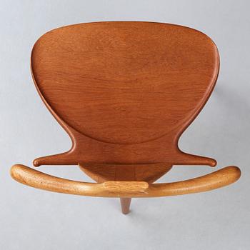 Hans J. Wegner, A Hans J. Wegner teak 'Valet/ Bachelor's Chair,  executed by cabinetmaker Johannes Hansen, Denmark ca 1959.