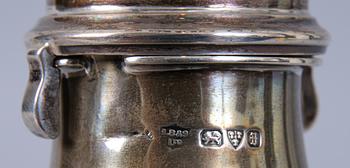 SOCKERRUSKA, silver, S. Blanckensee & Son Ltd, England, 1900-talets första hälft. 223 g.