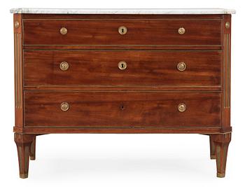378. A late Gustavian late 18th century writing commode.