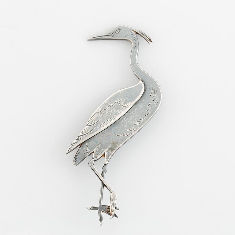 Wiwen Nilsson brosch silver "Trana".