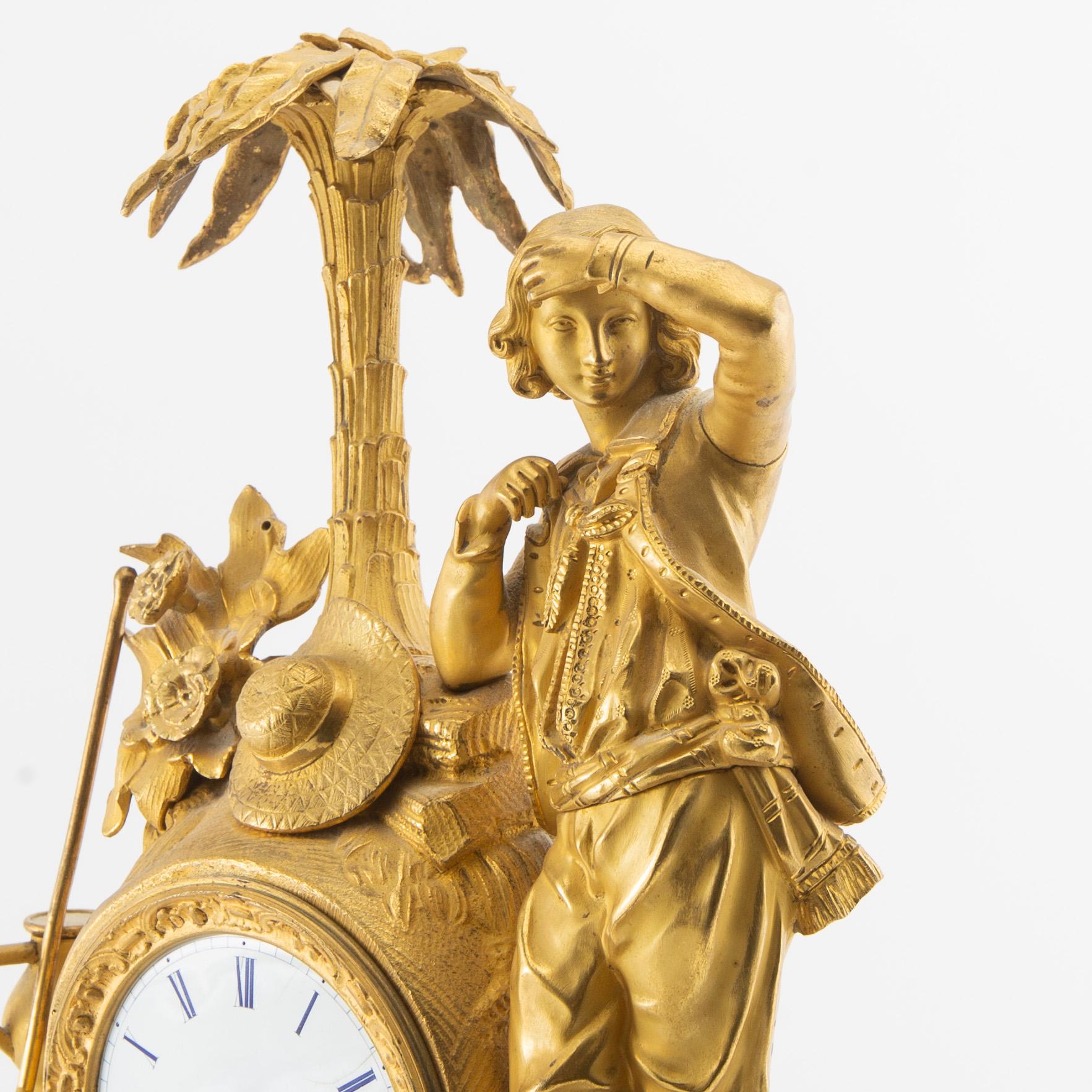 Table pendulum New Rococo mid-19th century. - Bukowskis