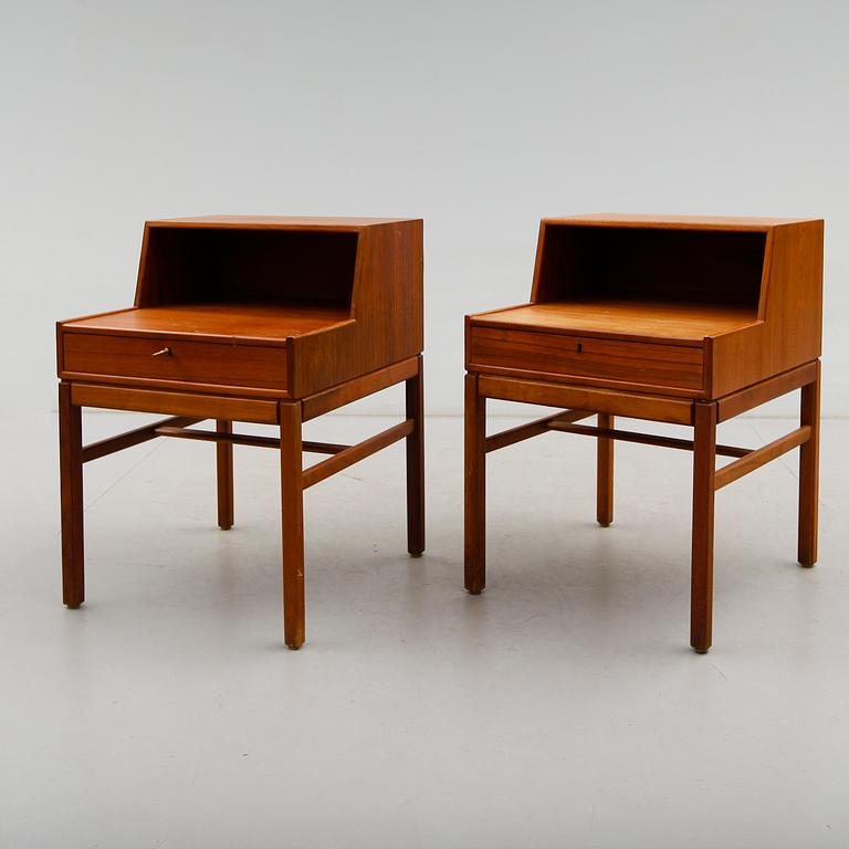 SÄNGBORD, 1 par, "Casino", Sven Engström & Gunnar Myrstrand, Tingströms, 1900-talets andra hälft.