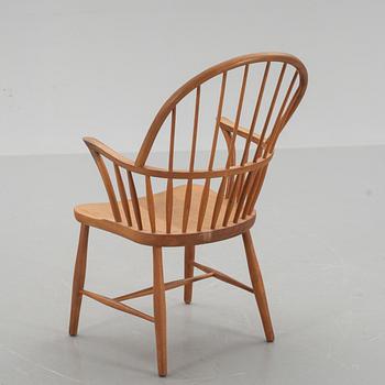 KARMSTOL, "CH 18A", Frits Henningsen, Carl Hansen & Son, Danmark, 1900-talets mitt.