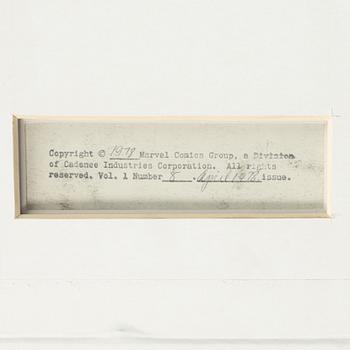 Marvel, "Human Fly", orginalteckningar, 1978.