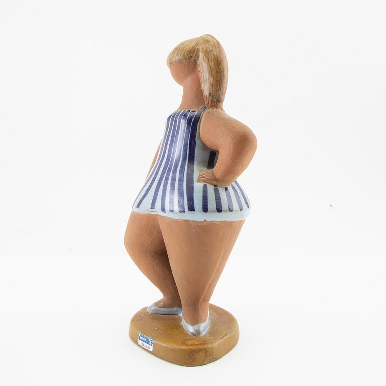 Lisa Larson, figurine, "Dora" from the series "The ABC Girls", Gustavsberg glazed stoneware.