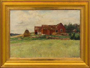 OLOF KRUMLINDE, oil on canvas. Signed.