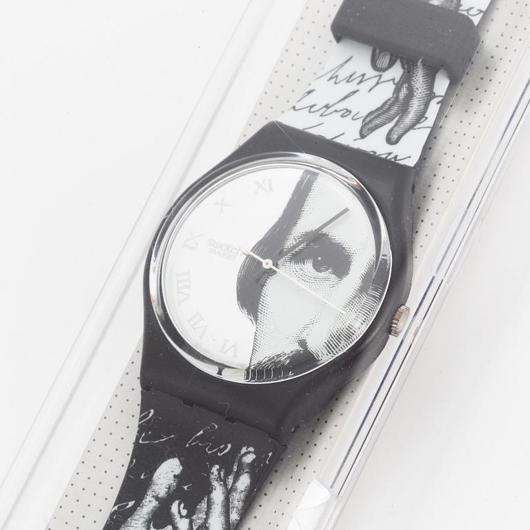 Swatch, "Glance" by Piero Fornasetti, armbandsur, 34 mm.
