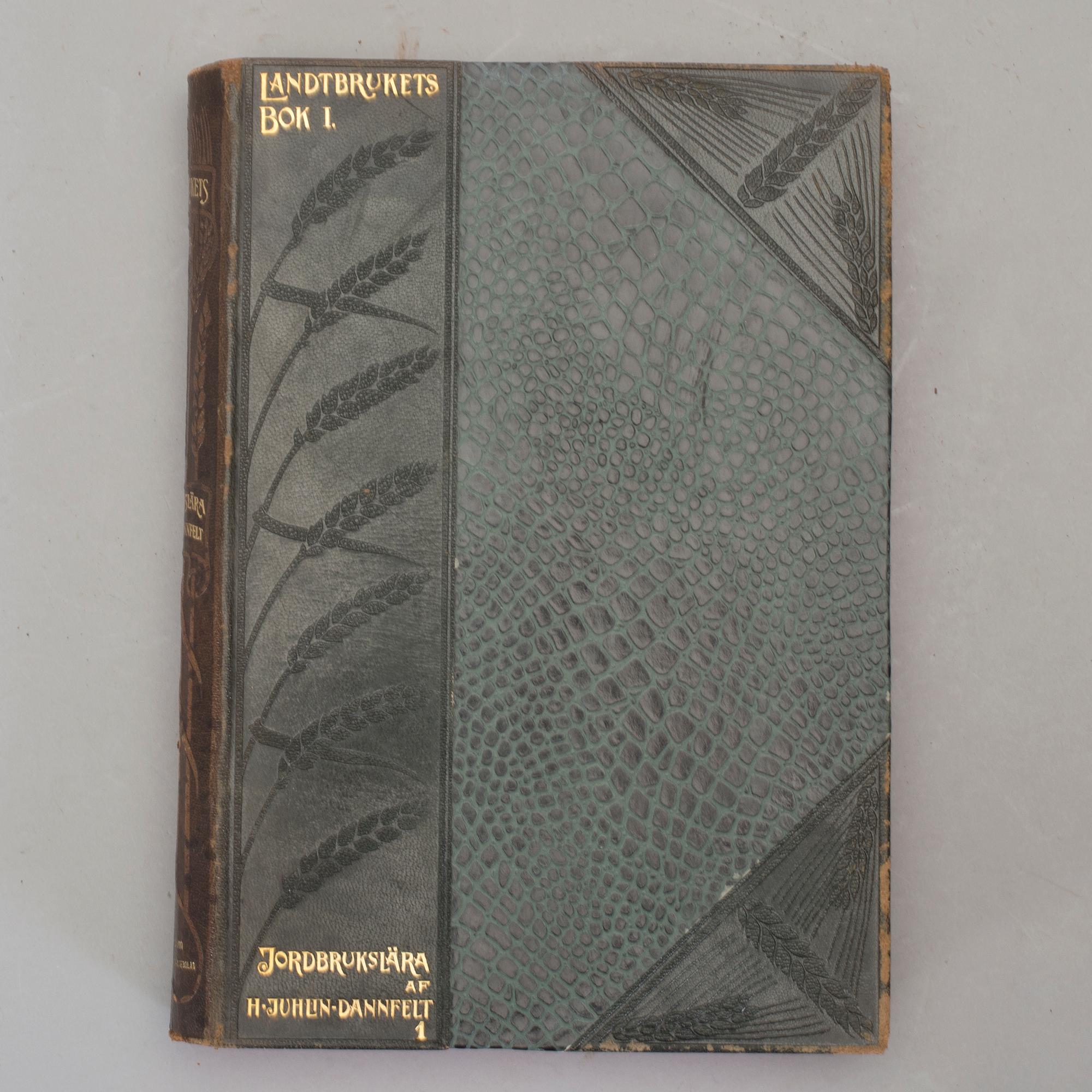 BÖCKER, Lantbrukets bok, 6 band, I-VI samt supplement, V saknas) C. E. Fritzes Bokförlag, 1901-1907.