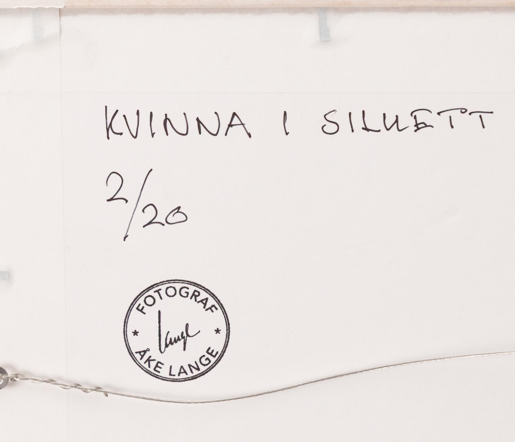 Åke Lange, "Kvinna i siluett".