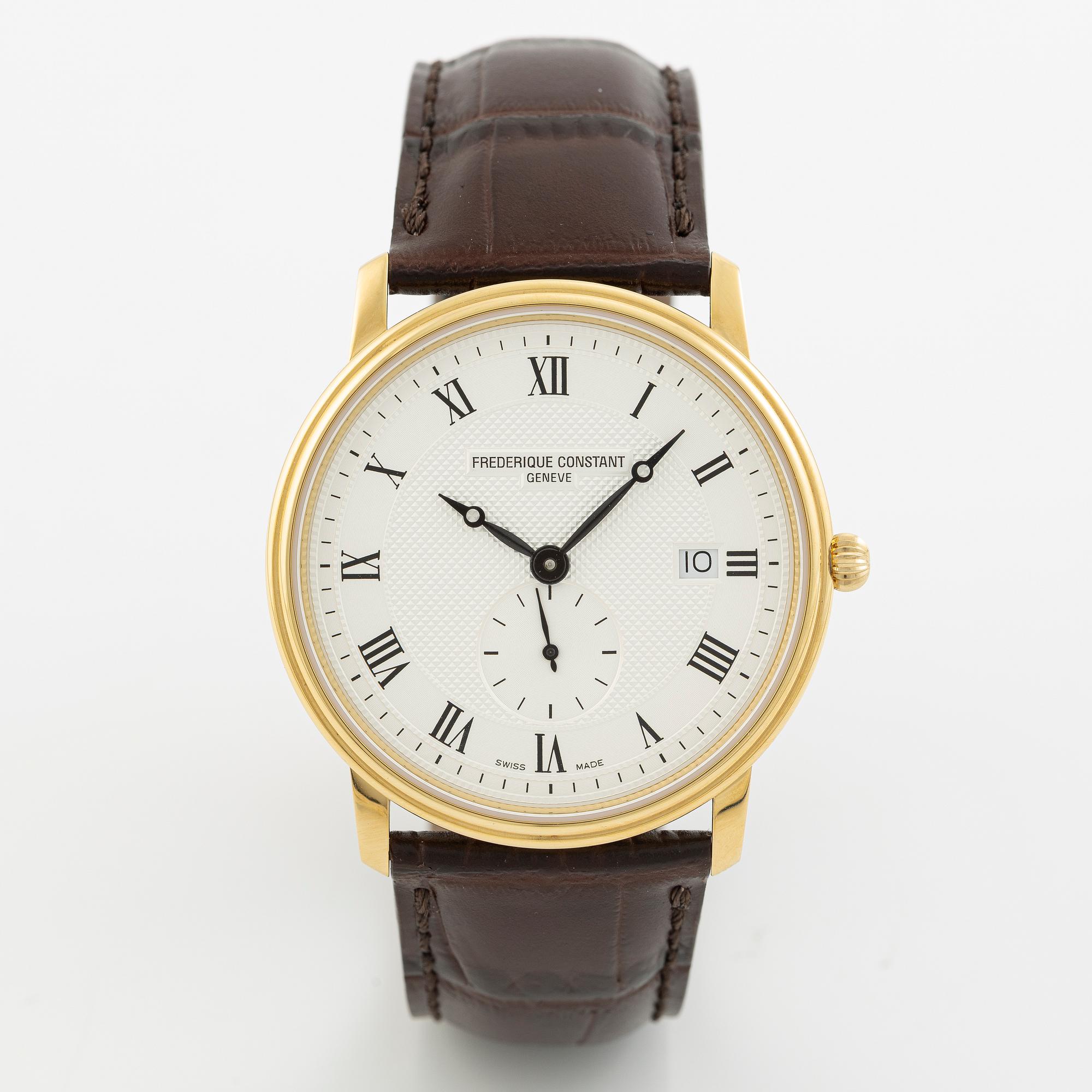 Frédérique Constant, Slimline, wristwatch, 39 mm.