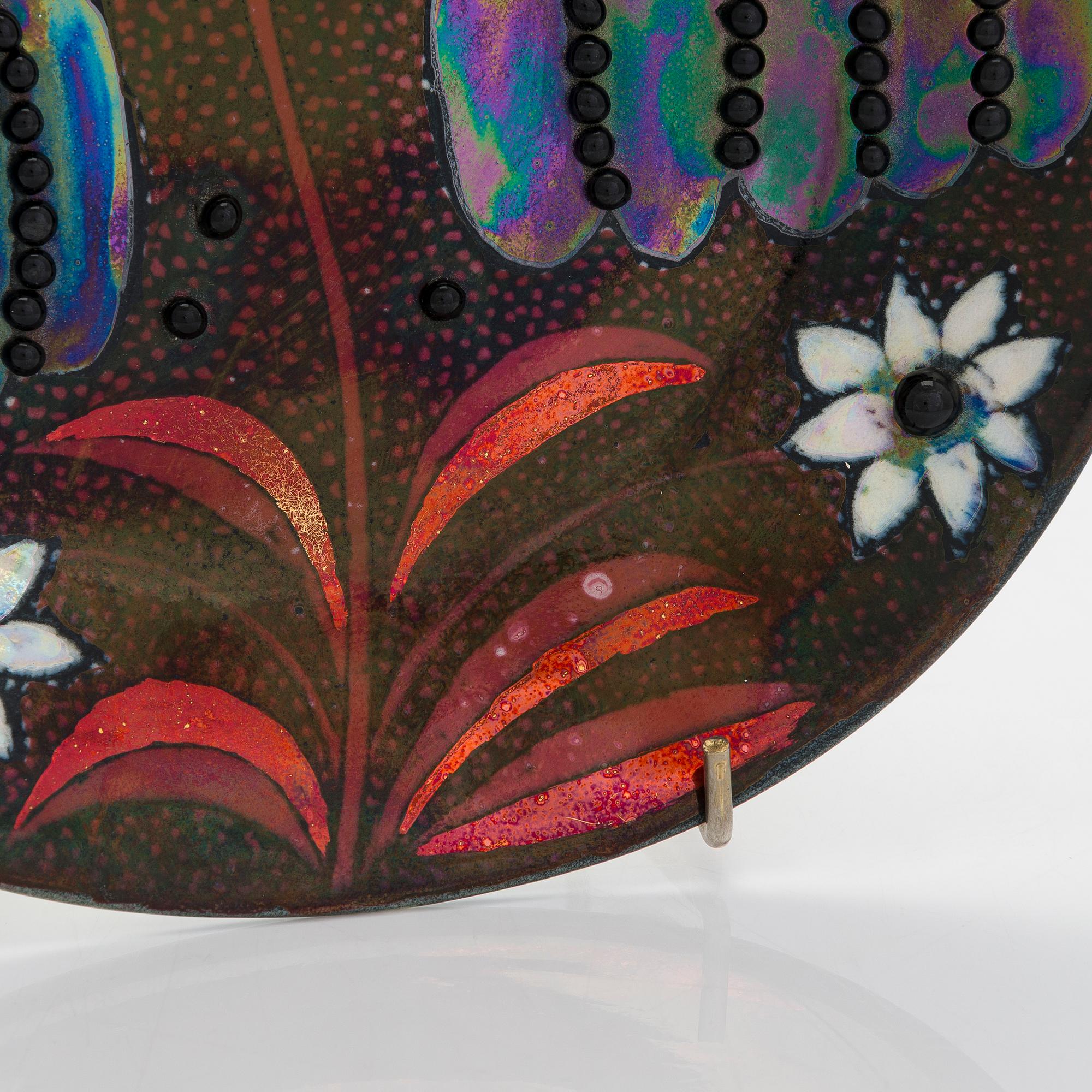 Birger Kaipiainen, koristelautanen, signeerattu Kaipiainen Arabia.