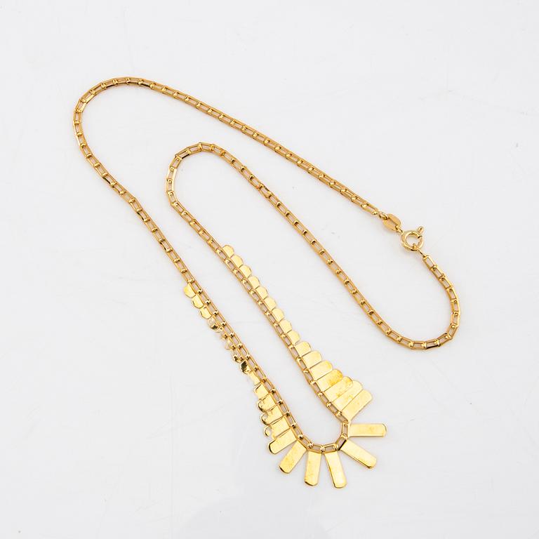 Necklace fantasy link 18K gold.