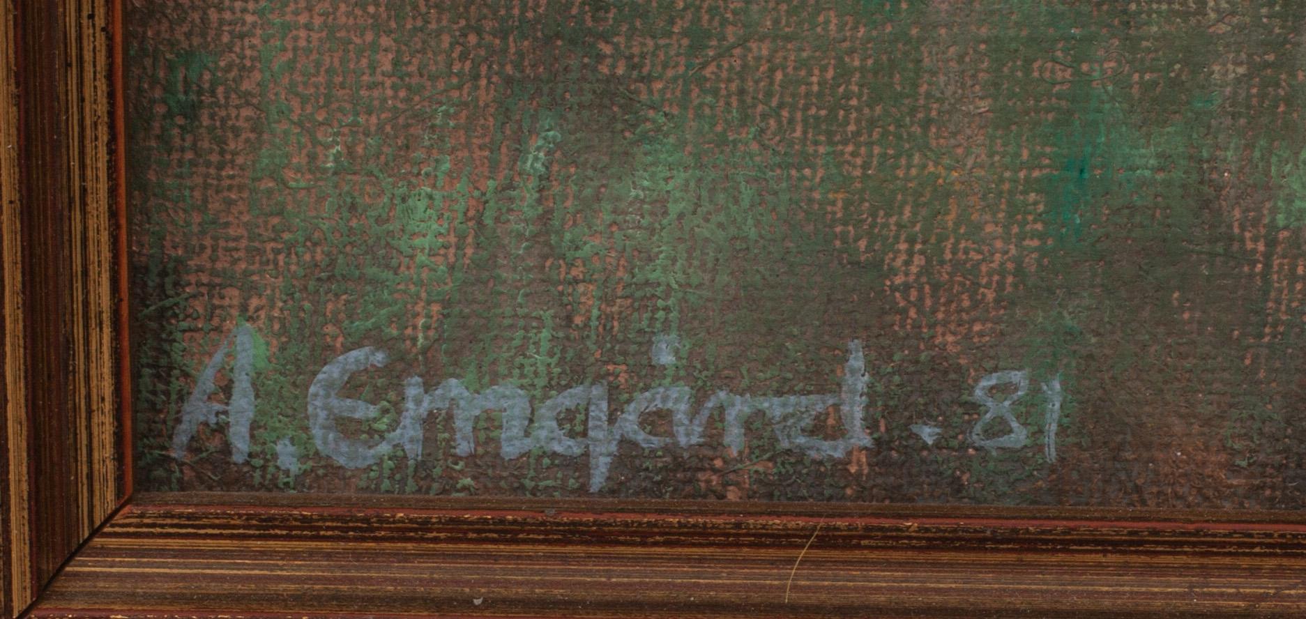 ANDERS EMGÅRD, olja och tempera på duk, signerad, a tergo daterad -81.