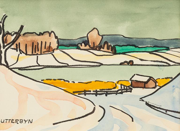 Erling Ärlingsson, "Utterbyn", Flying geese, 3 pcs.