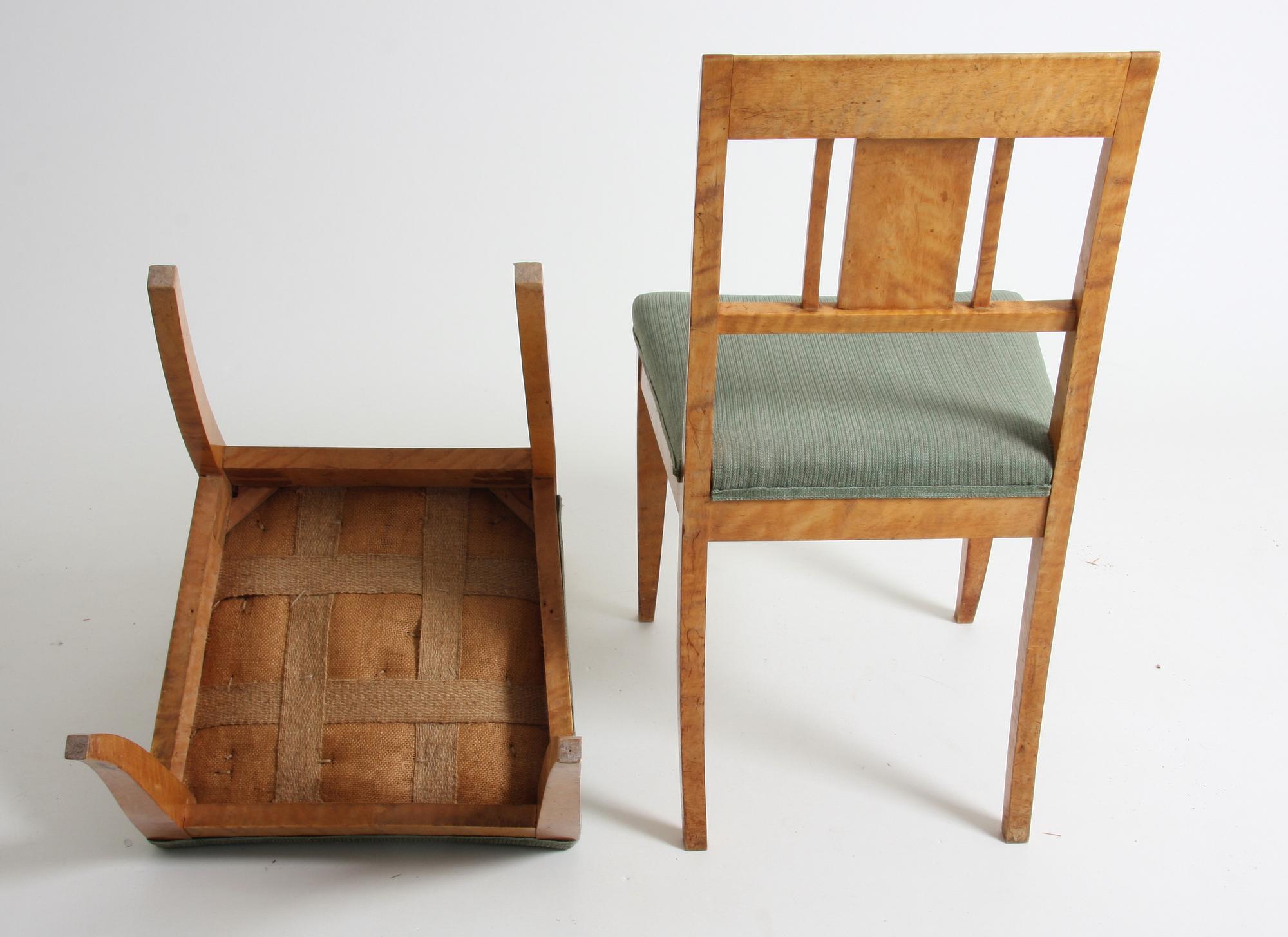SALONGSMÖBLEMANG, 8 delar, biedermeier/biedermeierstil, 1800- och 1900-tal.