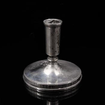 LJUSSTAKE, sterling silver, Atelier Borgila Stockholm 1953. Vikt ca 250 gram.