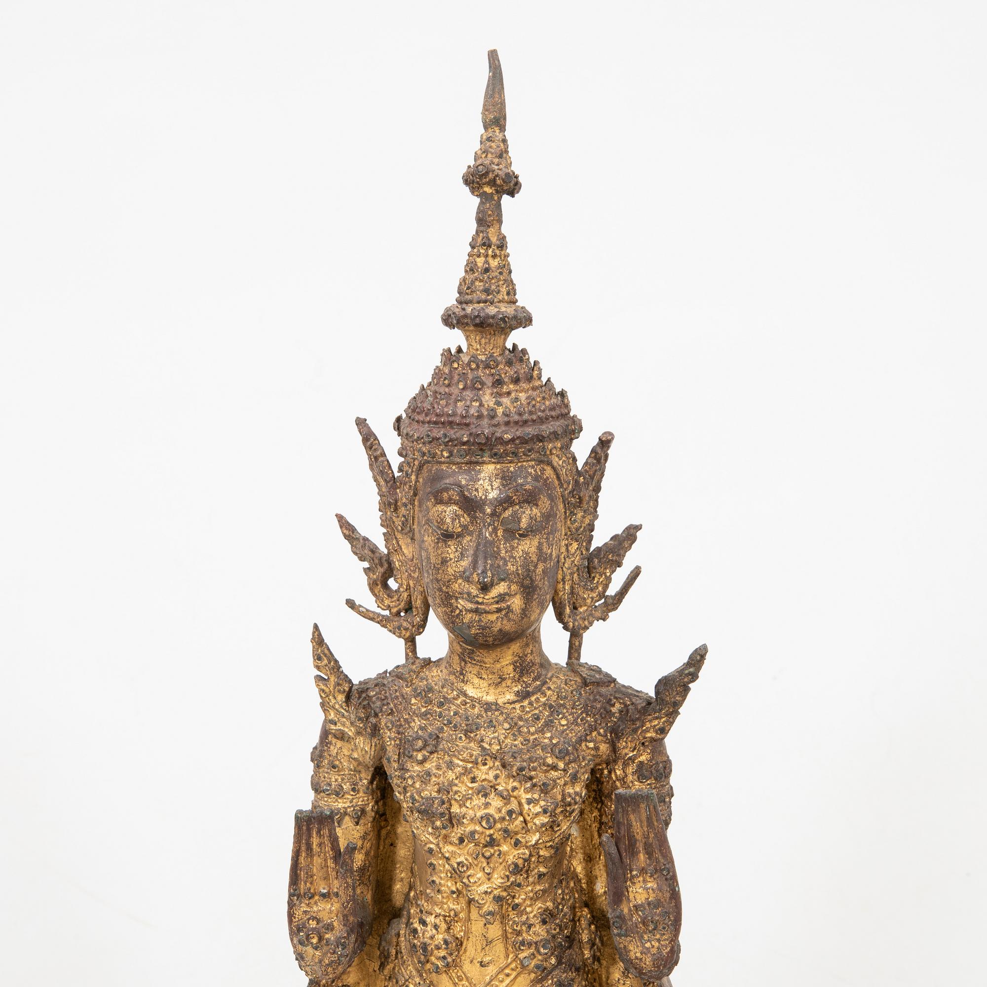 Buddha Thailand 1800-talets andra hälft Rattanakosin stil.