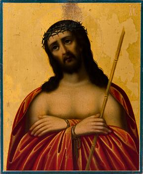 ICON, tempera on wood panel, Russia the beginning of the 20th century.