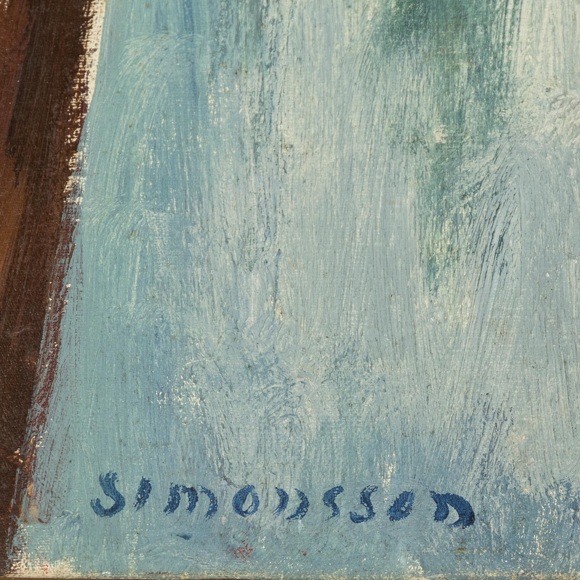 Birger Simonsson, oil on canvas, signed.