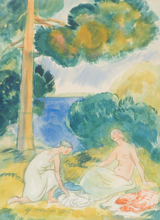 Yrjö Ollila, Bathing women.