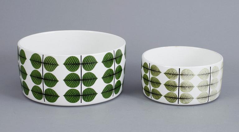 SERVISDELAR, 13 st, porslin, "Berså", Stig Lindberg, Gustavsberg.