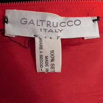 GALTRUCCO, a red silk coctaildress.