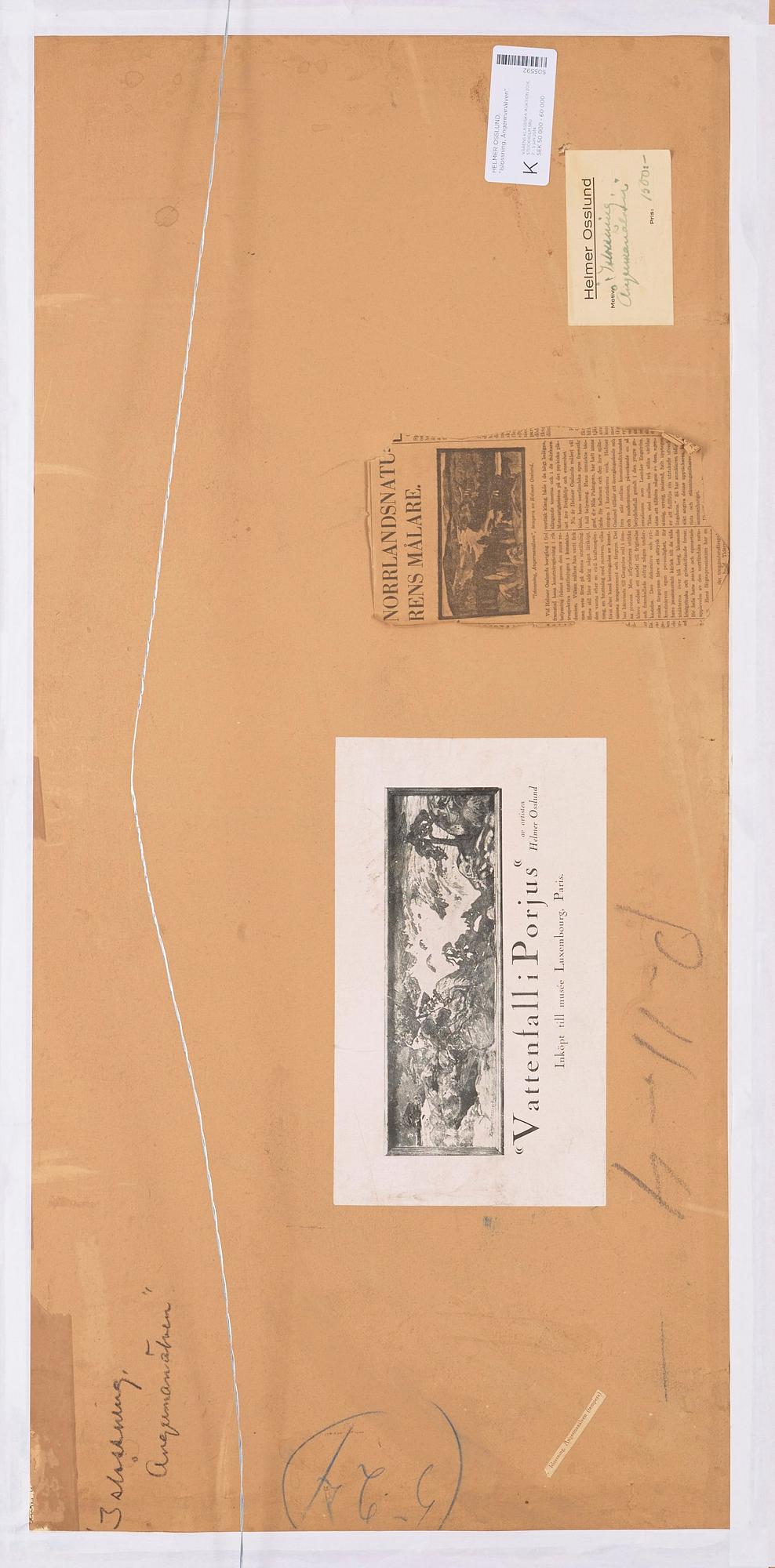 Helmer Osslund, "Islossning, Ångermanälven".