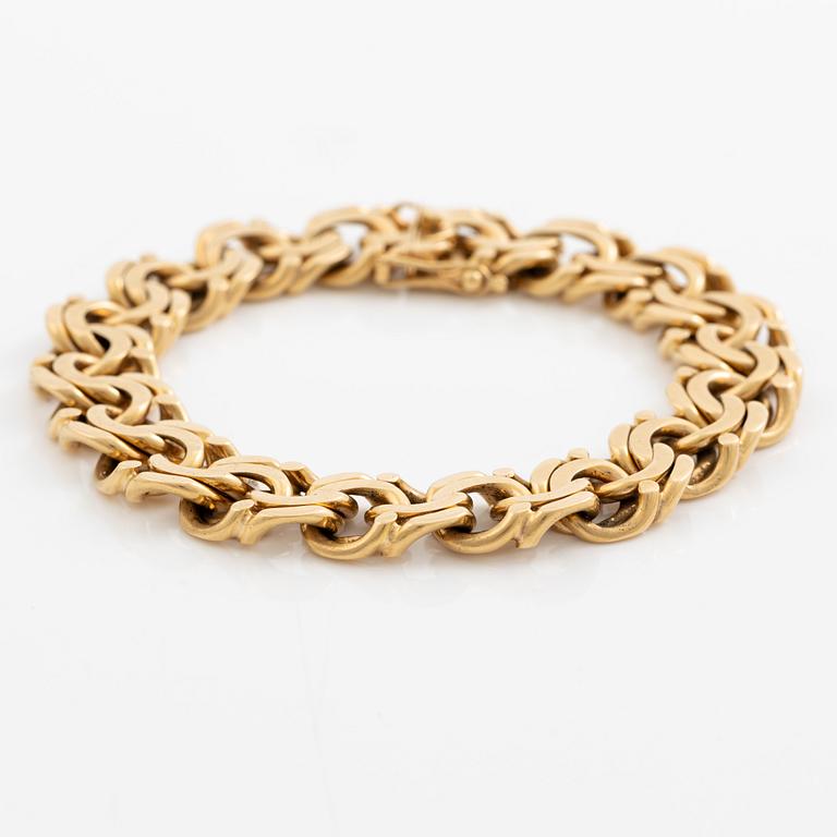 Armband 18K guld, bismarcklänk.