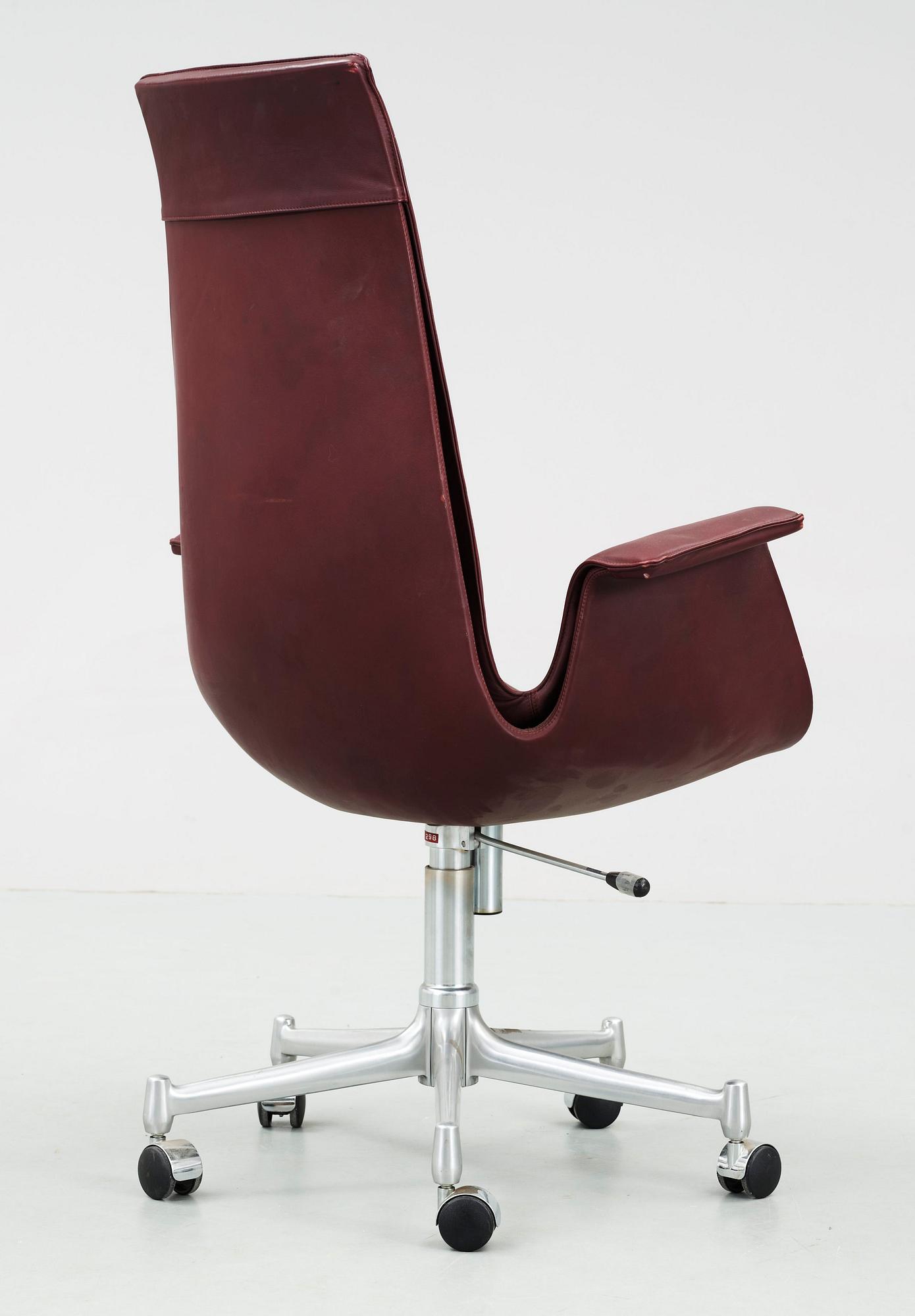 SKRIVBORDSSTOL, 'Tulip', Preben Fabricius & Jørgen Kastholm, Kill International, Tyskland. 1960-70-tal.