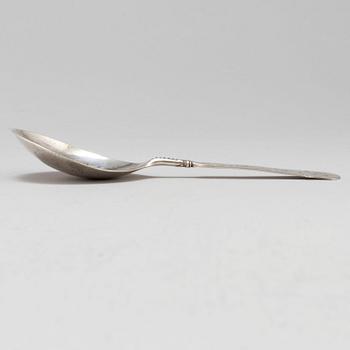 A vodka silver spoon. Norway 17th century.