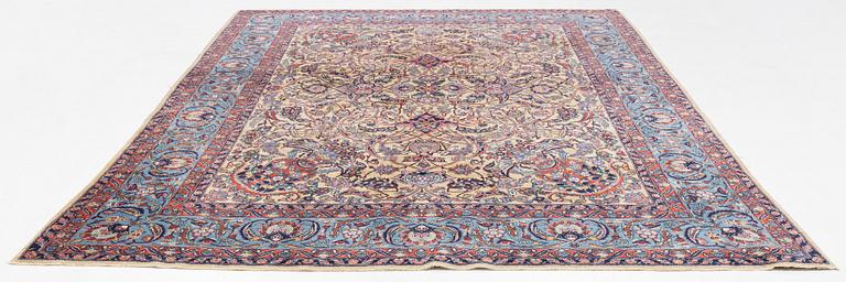 A semi-antique Sarouk carpet, approximately 322 x 240-245 cm.